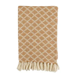 Poplar plaid oker - l190xb140cm