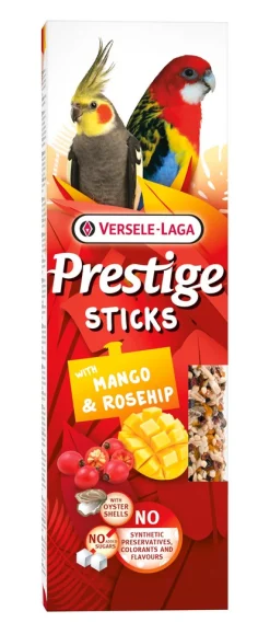 Prestige sticks grote parkieten met mango & rozenbottel - 2 stuks 140g