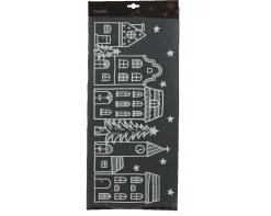 Raamdecoratie pet glitters