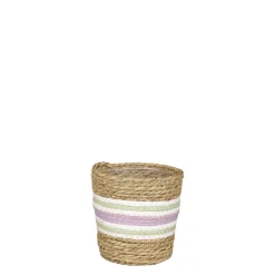 Rachel mand rond lila - h14xd14cm