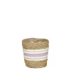 Rachel mand rond lila - h16xd16cm