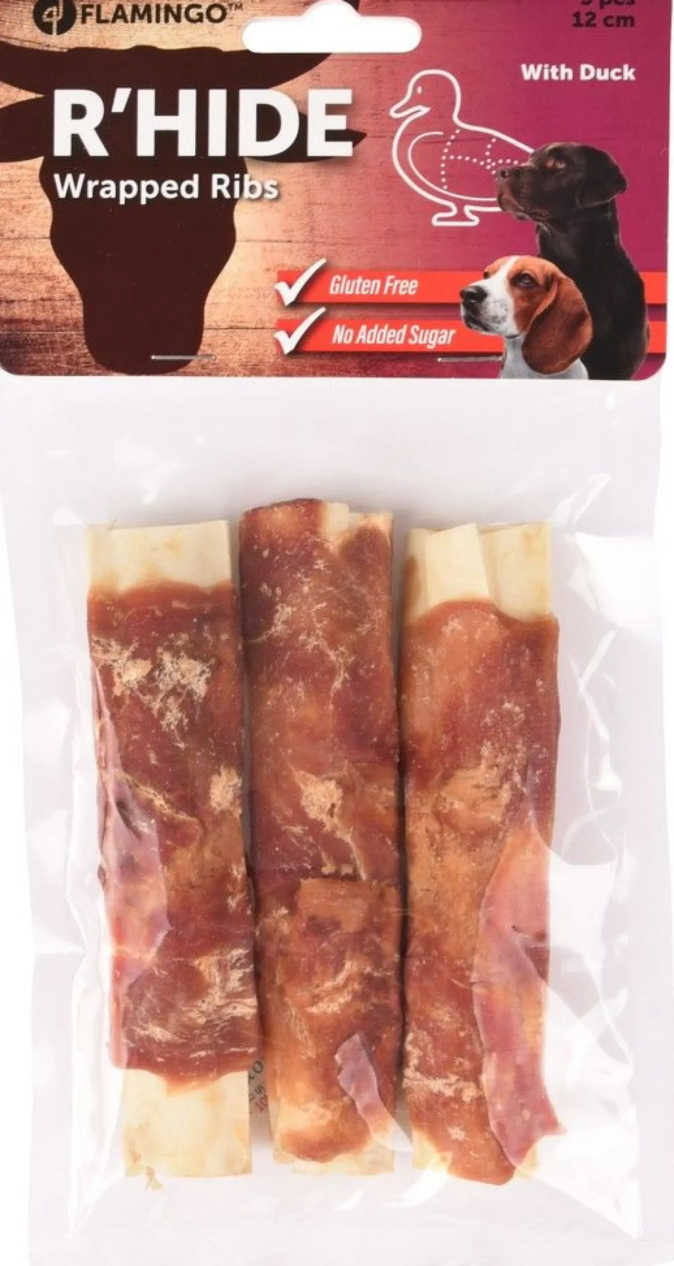 R'hide duck wrapped ribs 12cm 3st 90gr