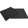 Rubberen tegel zwart 100x100x2,5cm
