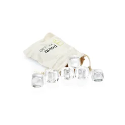 SET VAN 6 CRYSTALSTONES MET ZAKJE PV