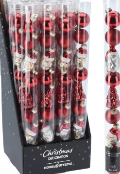 Set van 9 kerstballen