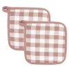Set van 2 pannenlap gingham