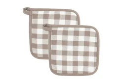 Set van 2 pannenlap gingham