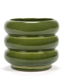 Sixties Sierpot l 14,5x14,5x12,5 groen
