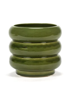 Sixties Sierpot m 12,5x12,5x11,5 groen