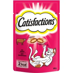 Snacks voor katten |catisfaction rundvlees 60g