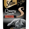 Snacks voor katten |sheba creamy snack 4x12g rund