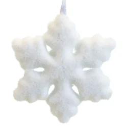 Sneeuwvlok foam11cm wit