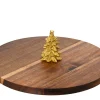 Snijplank acaciahout met kerstboom