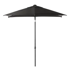 Staparasol miami 210x150 zwart-grijs