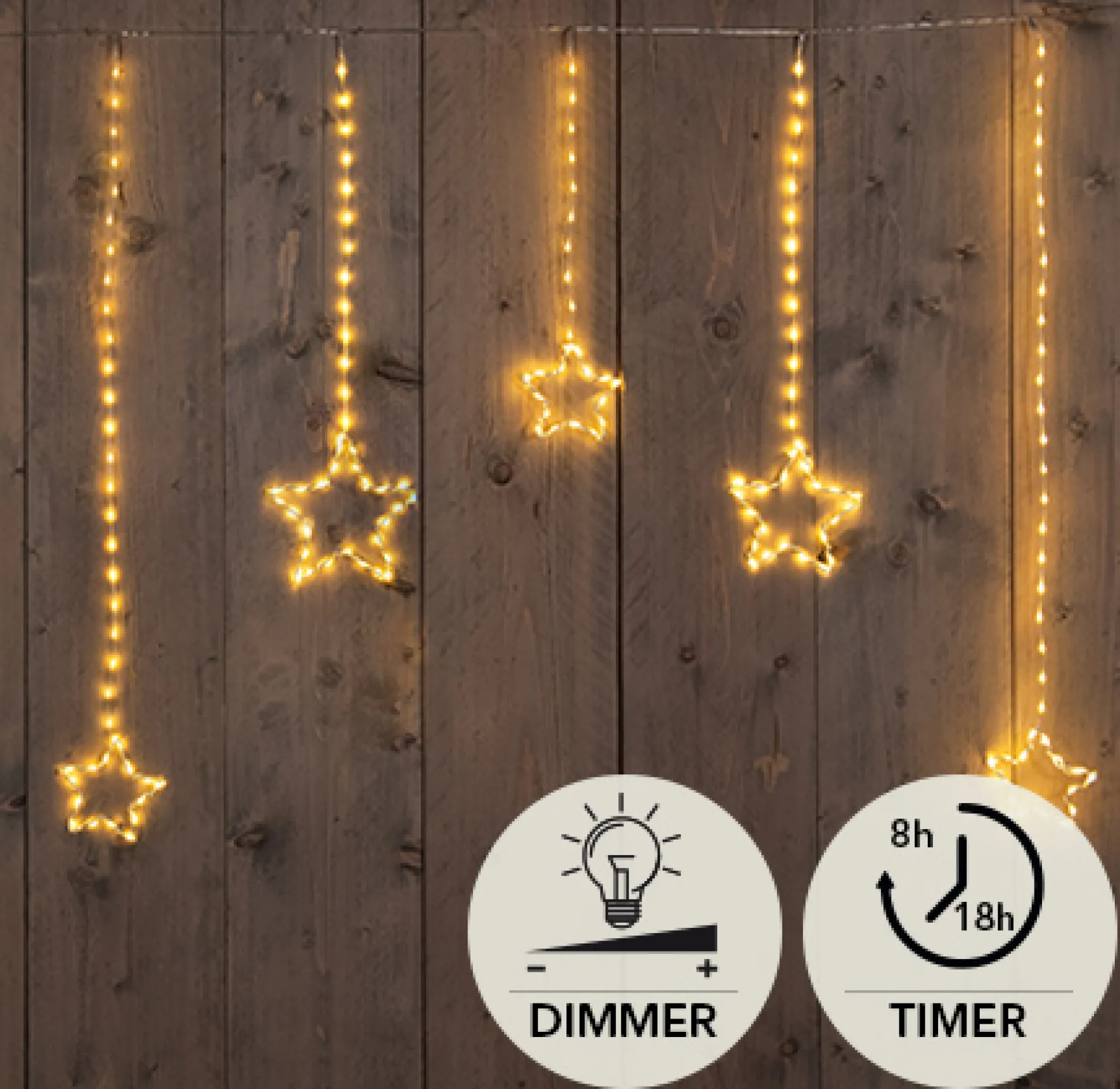 Sterrengordijn 186 led