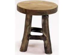 Stool teak natuur