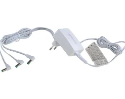 Stroomadapter, 4.5v, wit, 3-uitgang, vaste stekker, gs