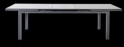 Tafel Albin 220-280x100cm antraciet/keramiek