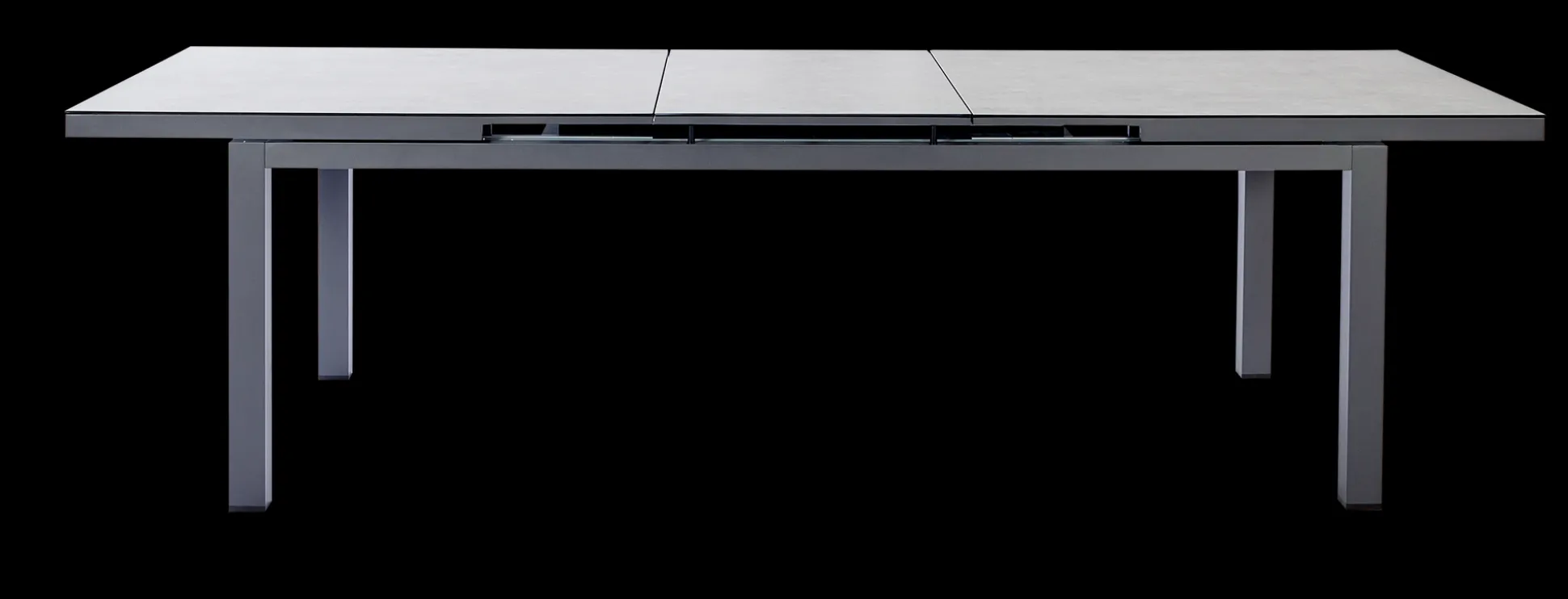 Tafel Albin 220-280x100cm antraciet/keramiek