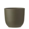 Tusca pot rond groen - h23xd25cm