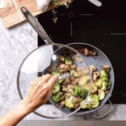 Universeel glazen deksel 30 cm