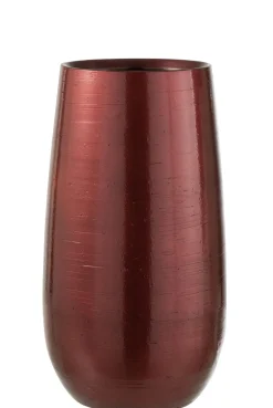 Vaas blinkend ker rd/gd l (23x23x41cm)