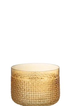 Vaas glas oranje large