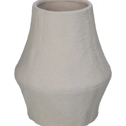 Vaas poselein wit 12.6x12.6x15.3cm