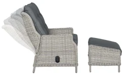 Veracruz verstelbare relaxfauteuil met voetenbank