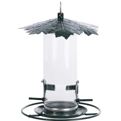 Voedersilo met bladerdak