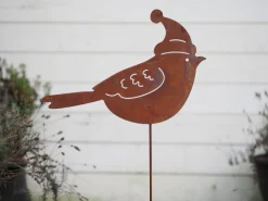 Vogel met kerstmuts