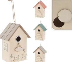 Vogelhuis hout 3ass kleur