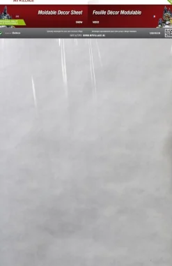 Vormbare sheet sneeuw 100x60cm