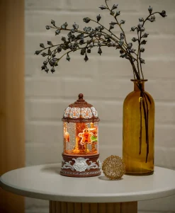 Waterspinner caroussel peperkoekfiguurtjes led warmwit voor binnen