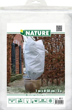 Winterafdekhoes 50cmx1m wit 3 stuks