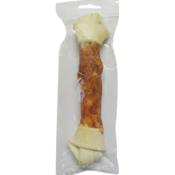 Witte buffelhuid knoop met kip 23cm 1-pack