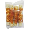 Witte buffelhuid rollsticks XL 13cm met kip 4-pack