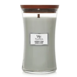 Woodwick Geurkaars lavender & cedar Large