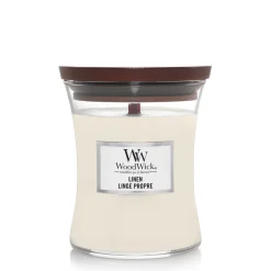 Woodwick Geurkaars linen medium