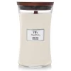 Woodwick Geurkaars white teak Large