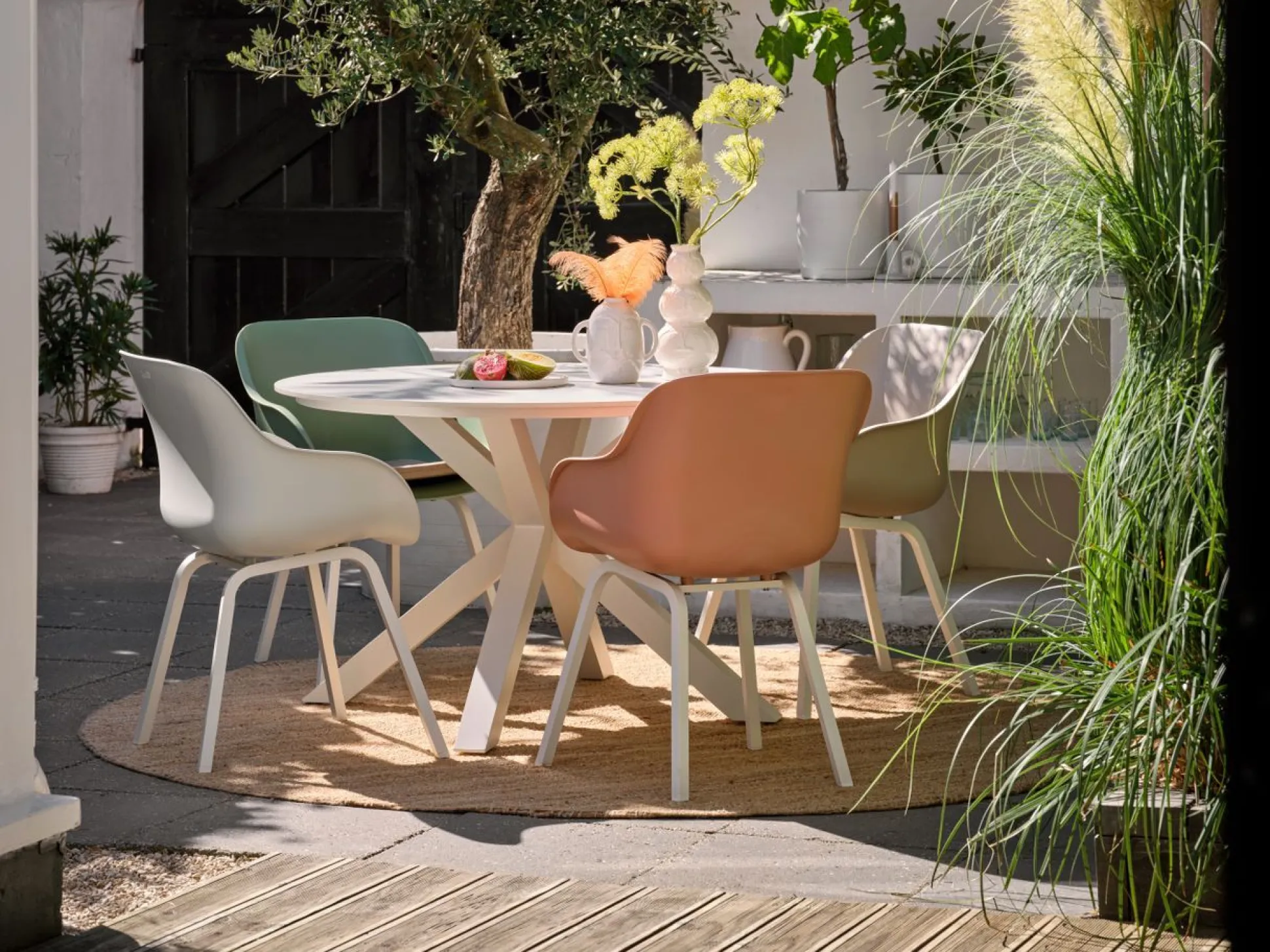 Xander tafel rond wit