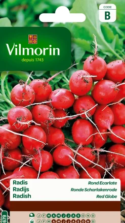 Zaden radijs ronde scharlakenrode 10g