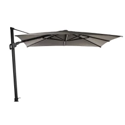 Zweefparasol Deluxe antraciet met LED