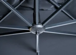 Zweefparasol Monterey zwart-zwart