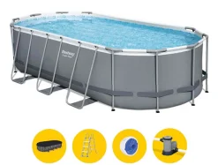 Zwembad Power Steel oval pool set