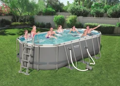 Zwembad Power Steel oval pool set